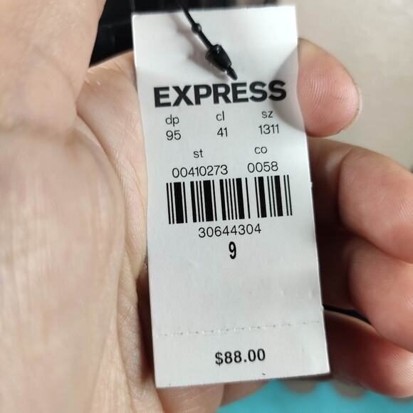 Express Faux Leather Croc Thin Heel Boots size 9 - Picture 7 of 7